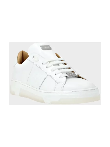 Sneakersy Philipp Plein skórzane białe