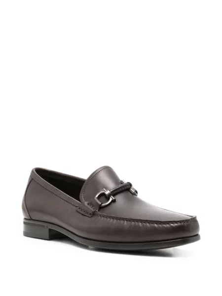 Pantofi loafer Ferragamo din piele maro