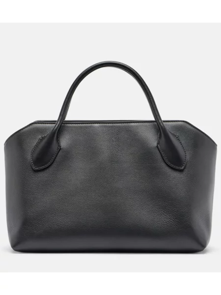 Top The Row din piele negru