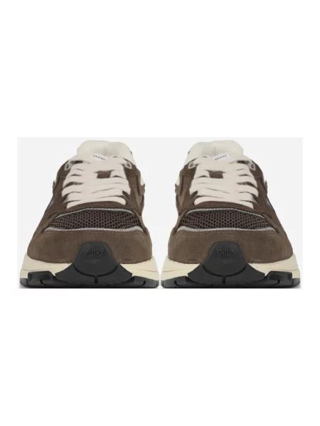 Sneakersy Autry brązowe