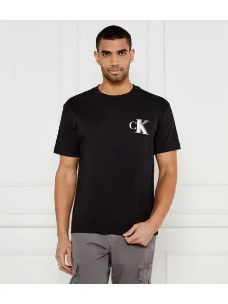 Calvin Klein Jeans Póló Regular Fit fekete
