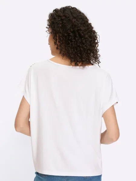 Heine Tricou rosé / negru alb