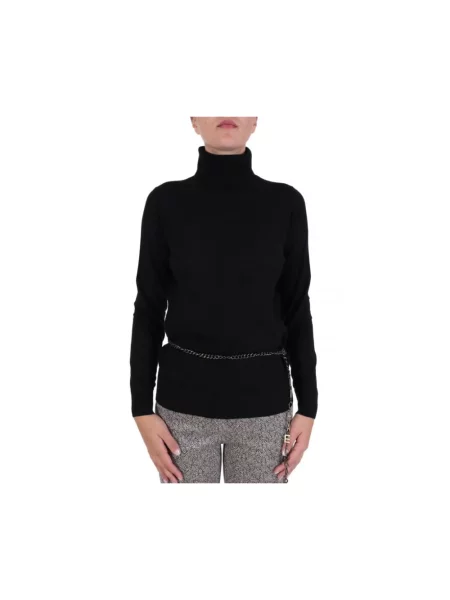 Sweter z golfem Michael Kors wełniany czarny
