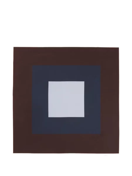 Fular Lardini de mătase cu imagine cu imprimeu geometric
