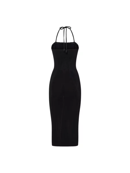 Sukienka midi Wolford z dekoltem halter czarna