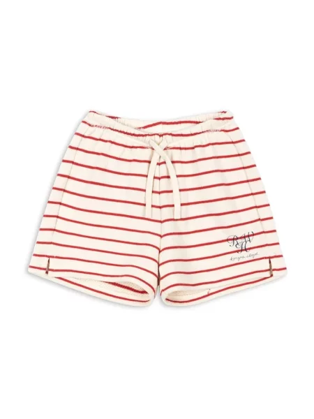 Konges Sløjd šortky RHW X KS LARGO SHORTS GOTS červené