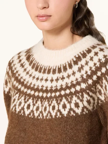 Another Cotton Lab Sweter braun brązowy