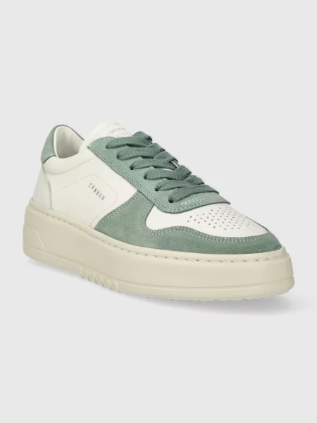 Copenhagen Kožené sneakers boty Leather mix zelené
