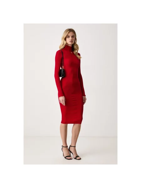Sukienka midi Elisabetta Franchi czerwona