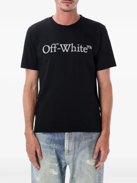 Tricou Off-white cu broderie alb