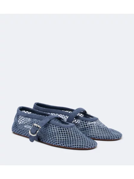 Pantofi cu toc Alaïa plasă de plasă albastru