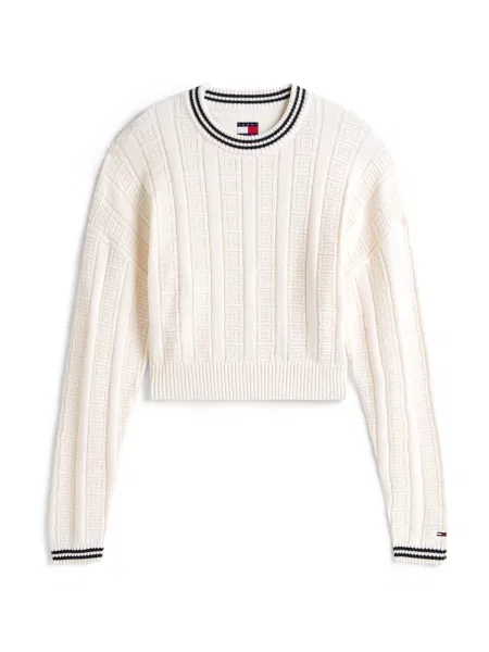 Pulover Tommy Jeans alb