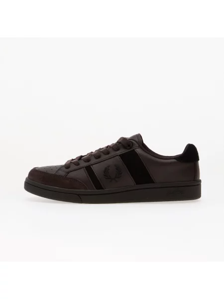 Sneakers FRED PERRY Leather/ Suede Rich Brown EUR 46 hnedá