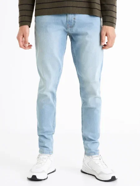 Дънки skinny fit Celio сиво