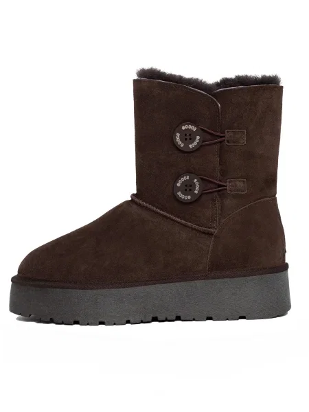 Gooce Botine HUBBARD ciocolatiu
