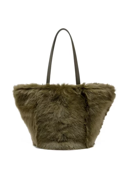 Geantă shopper Proenza Schouler din piele de oaie verde