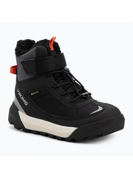 Ghete pentru copii Viking Footwear Expower Warm GTX 1V SL black/charcoal negru