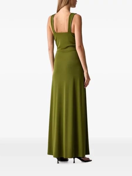 Rochie maxi Vicolo cu decolteu în V verde