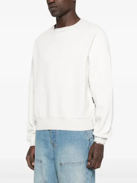 Hanorac crewneck Palm Angels alb