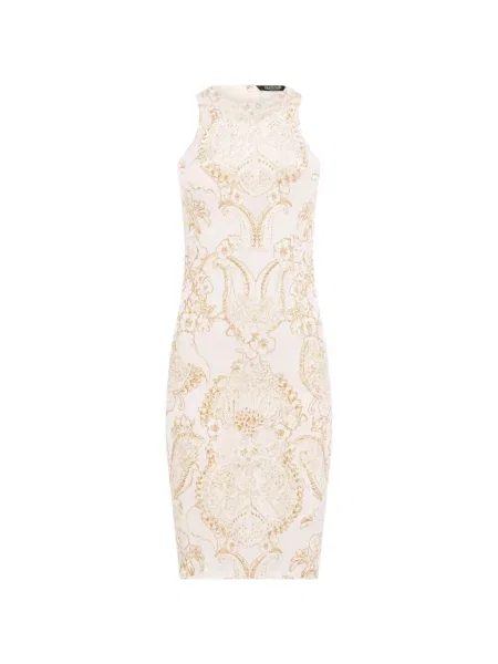 Rochie mini Roberto Cavalli fără mâneci cu imagine cu model paisley