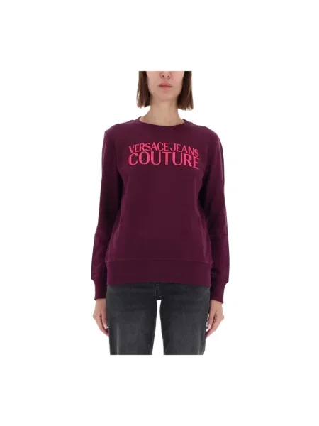 Bluza Versace Jeans Couture z logo czerwona