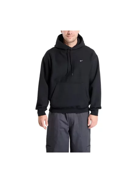 Bluza Nike Solo Swoosh Pullover Hoodie Black/ Black/ White L czarna