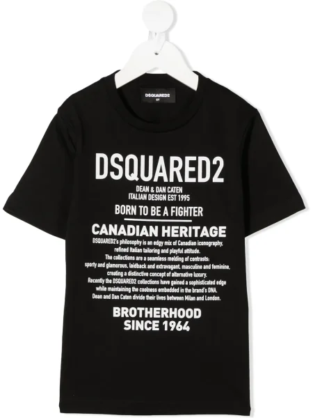 Koszulka dziecięca Dsquared2 czarna