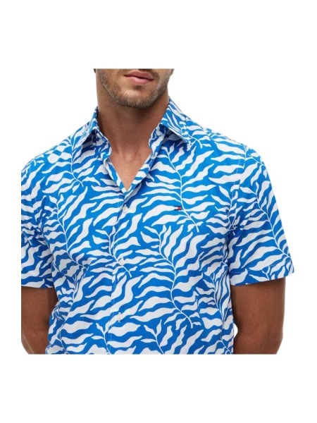 Tommy Hilfiger Cămașă PAPERTOUCH PALM albastru
