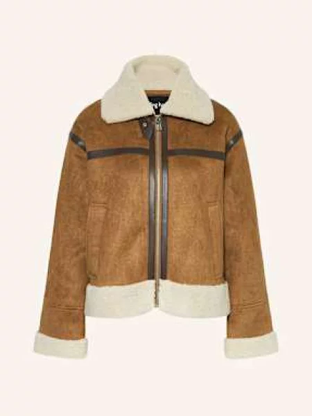 Darling Harbour Kurtka Z Imitacji Skóry Z Pluszowym Materiałem braun