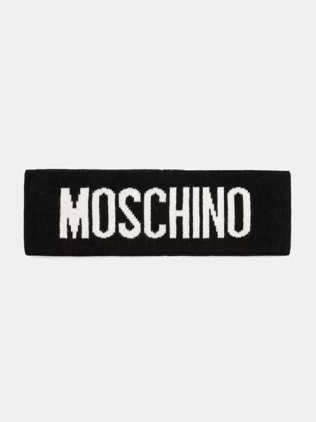 Gyapjú sapka Moschino fekete