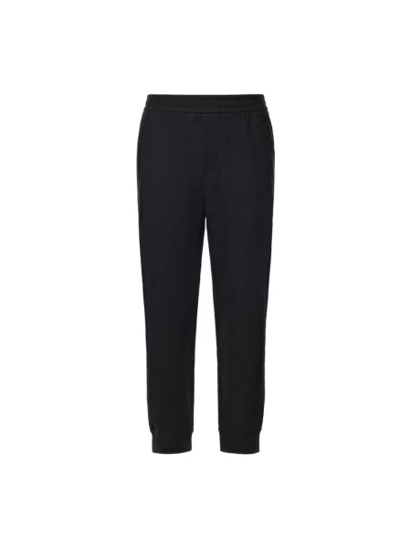 Dzianinowe joggery Emporio Armani czarne