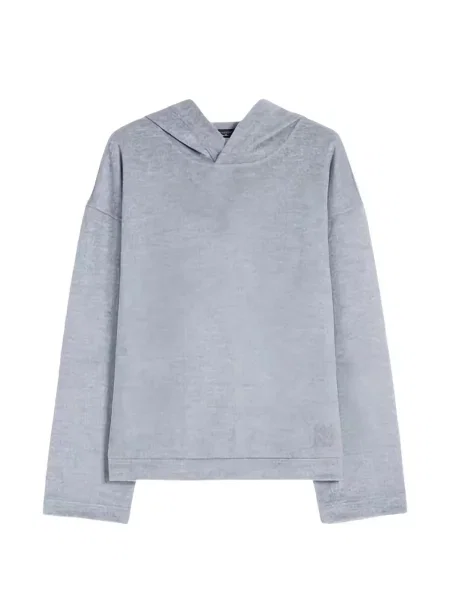 Hanorac cu glugă Weekend Max Mara cu glugă gri