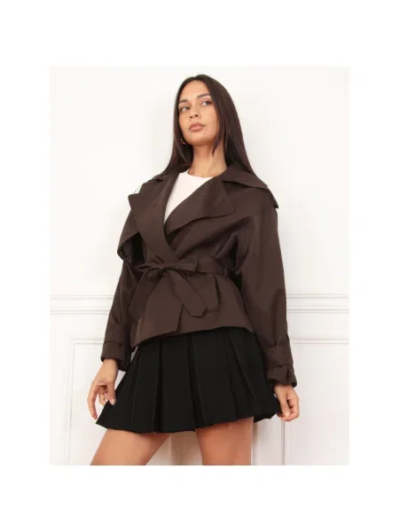 Palton La Modeuse maro