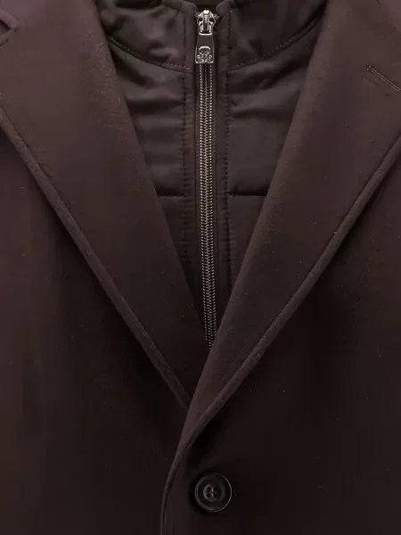 Palton Corneliani cu rever maro