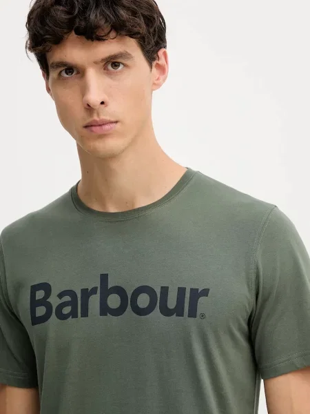 Футболка Barbour с принтом черная