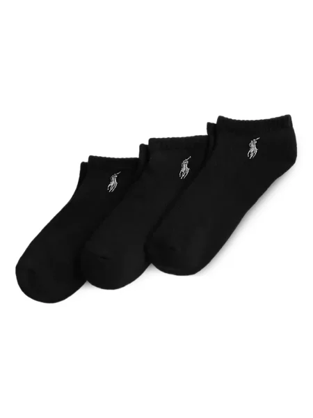 Cămașă Polo Ralph Lauren cu broderie tricotate cu decolteu în V albastru