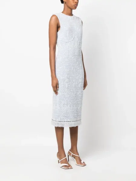 Rochie Givenchy din jacard de costum albastru