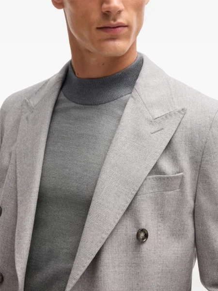 Hanorac crewneck Boss de mătase gri