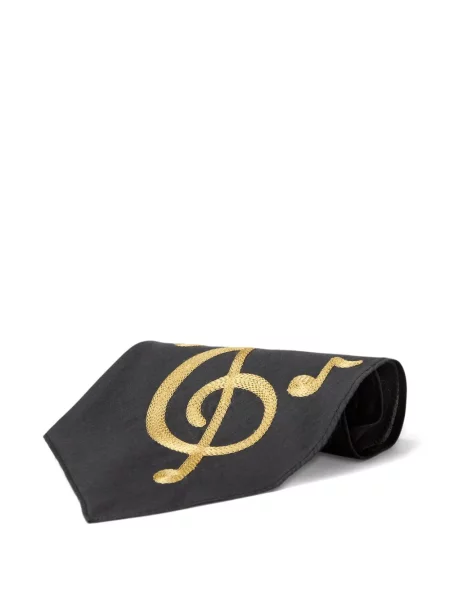 Cravată Ralph Lauren Rrl cu broderie negru