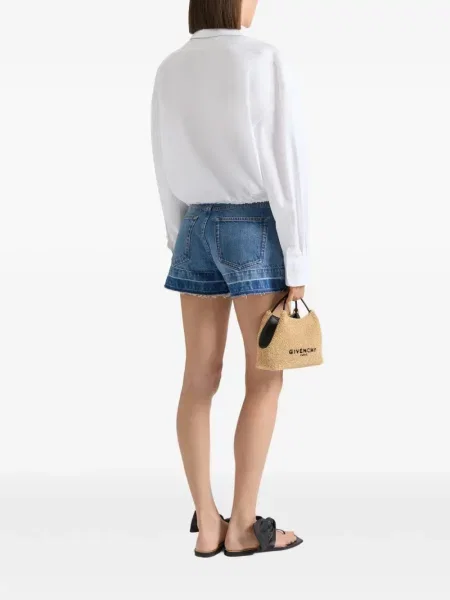 Pantaloni scurți din denim Givenchy albastru