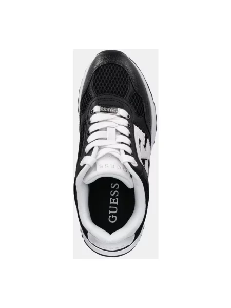Sneakersy Guess skórzane czarne