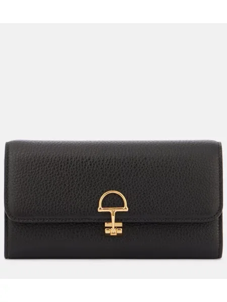 Kožni novčanik Gucci crna