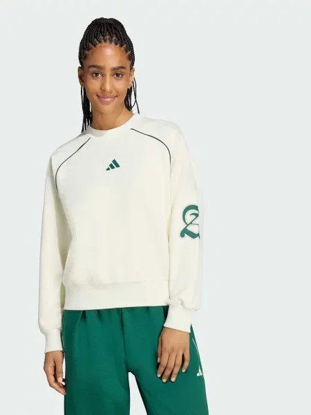 Світшот adidas комбінований верх бежевий