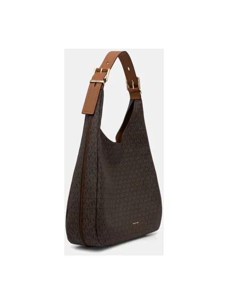 Torebka hobo Michael Michael Kors z logo brązowa