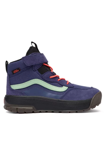 VANS Čižmy Crest tmavomodrá / pastelovo zelená