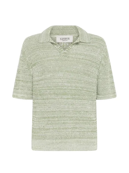 Плетена тениска Laneus зелено
