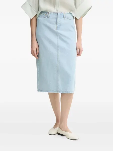 Spódnica midi Day Birger Et Mikkelsen do kolan niebieska