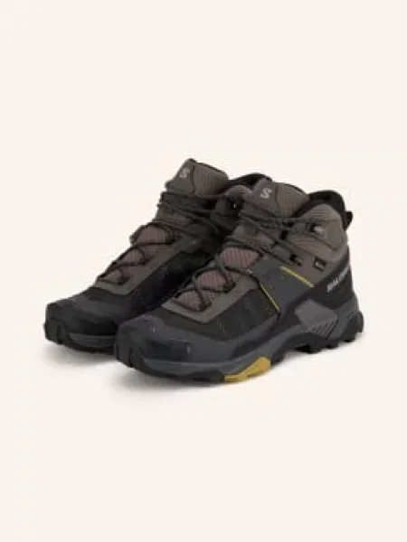 Salomon Turistické Boty X Ultra 5 Mid Gtx tmavě tmavě žlutá šedá