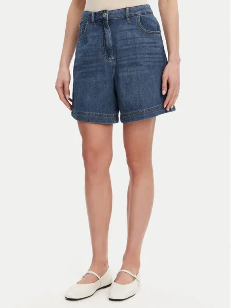 French Connection Pantaloni scurți de blugi Boyfriend Fit albastru