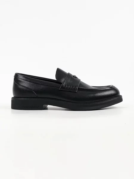 Karl Lagerfeld loafers slip-on pentru bărbați din piele Kai negru